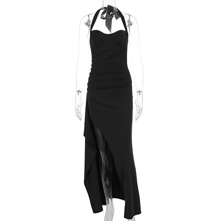 Dame Elegant kveldsdrakt med raffinert splitt og strapless design Skjora