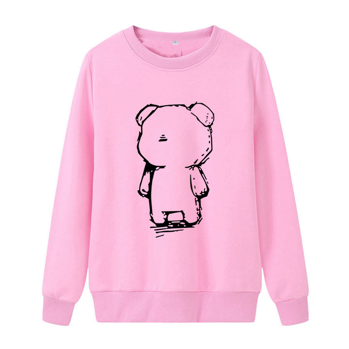 Damegen Sweatshirt med kreativt bjørnemotiv Skjora