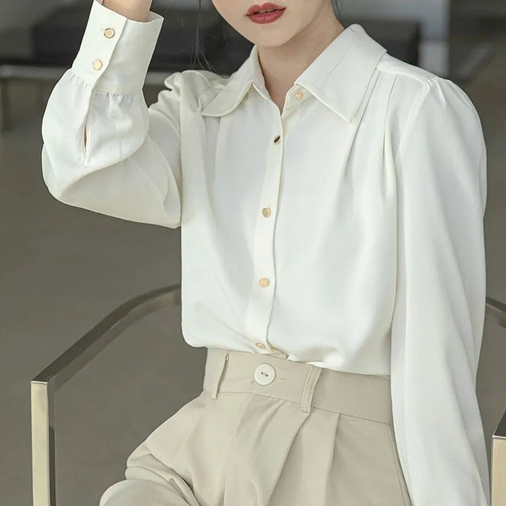 Kvinnes elegant skjorte bluse Skjora