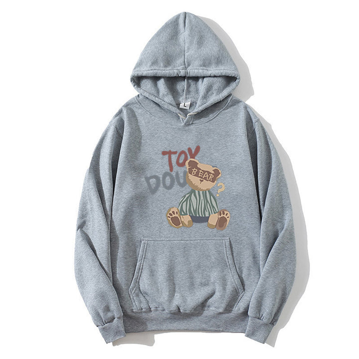 Damen Kapuzenpullover mit verspieltem Bärenmotiv Skjora
