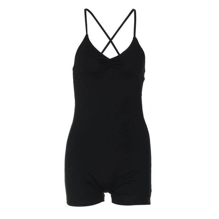 Dame Bodycon Jumpsuit med kryssede stropper Skjora