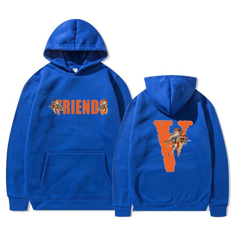 Dame hoodie med karakteristisk front- og baktrykk Skjora