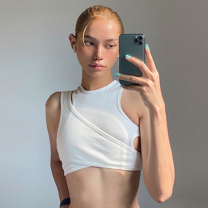 Damer Sportslig Crop-Top Skjora