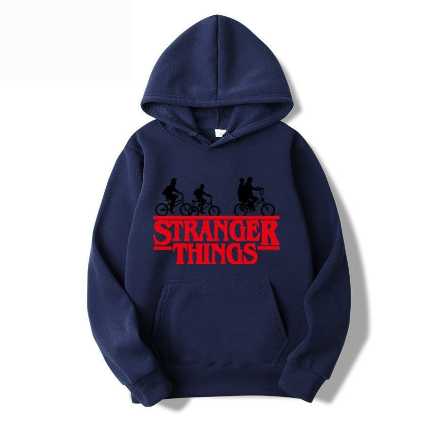 Kvinnelig hettegenser med kreativ Stranger Things design Skjora
