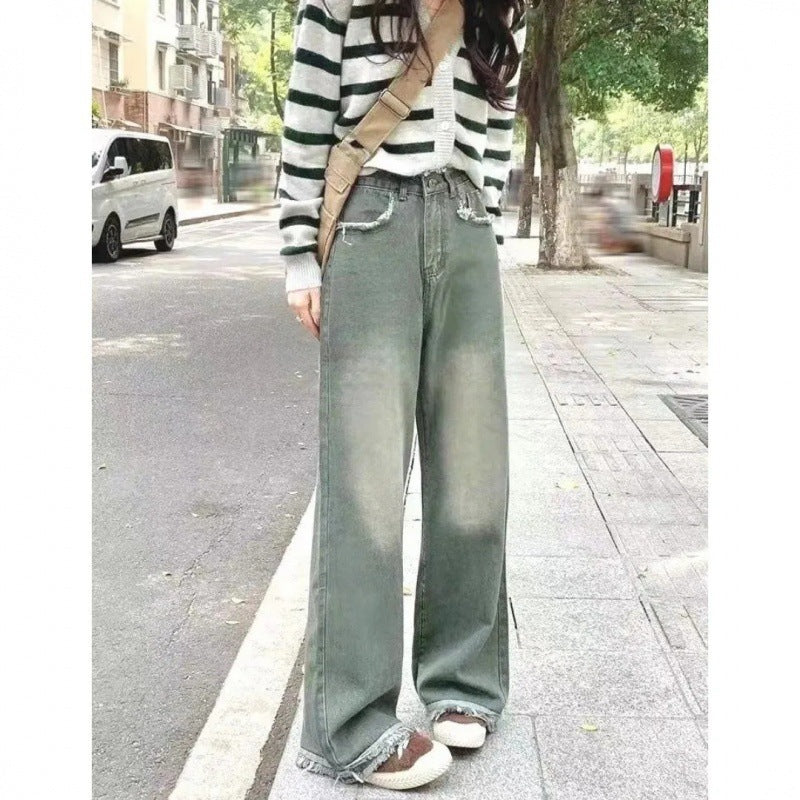 Kvinnenes vide jeans Skjora