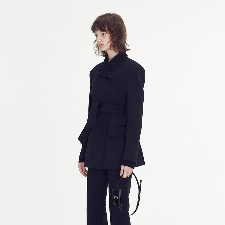 Damer elegant og figursydde blazer med dobbel knapprad Skjora