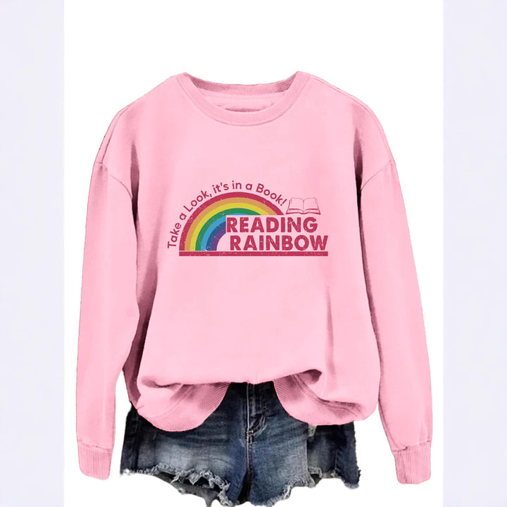 Dame avslappet sweatshirt med unik trykk Skjora