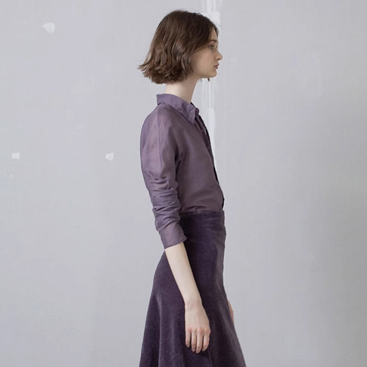 Damer elegante og transparente bluse Skjora