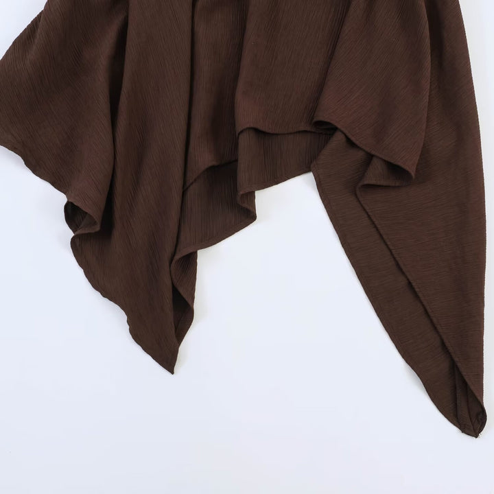 Damen asymmetrisk kjole med elegant drapering Skjora