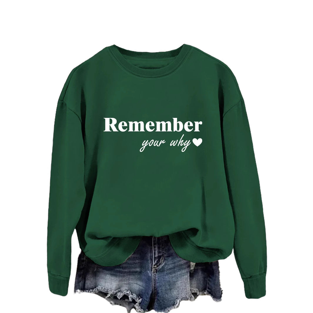 Kvinne sweatshirt med motiverende trykk og avslappet passform Skjora