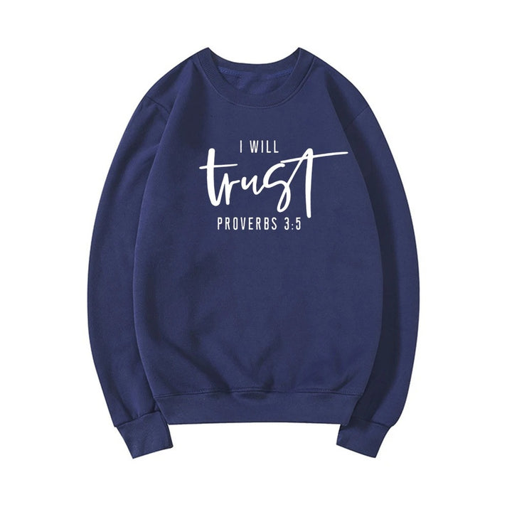 Dame sweatshirt med motiverende tekst og komfortabel passform Skjora