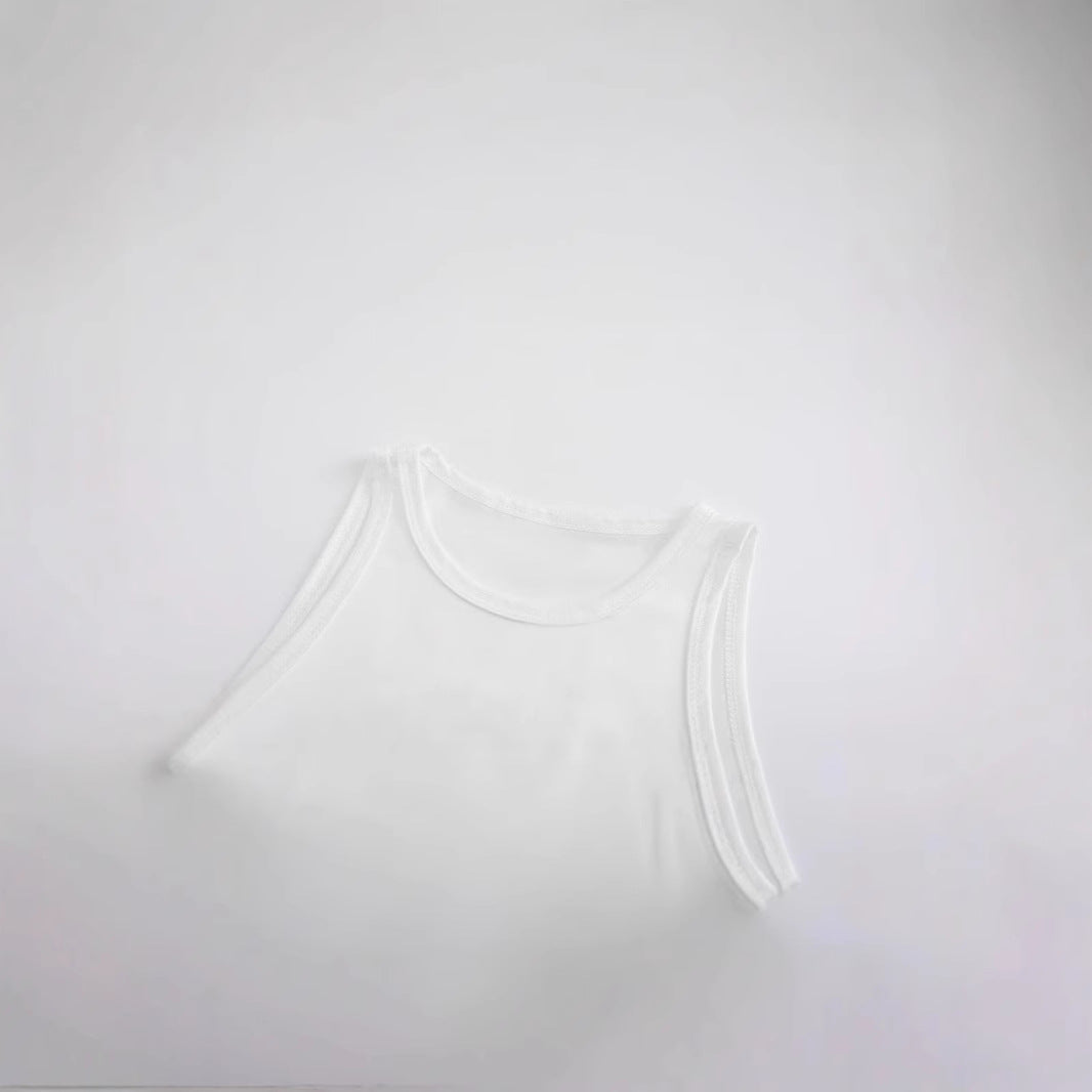 Dame Crop-Top med friskt sitronmotiv og avslappet snitt Skjora