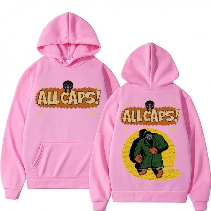 Dame hoodie med kreativt komikktrykk Skjora
