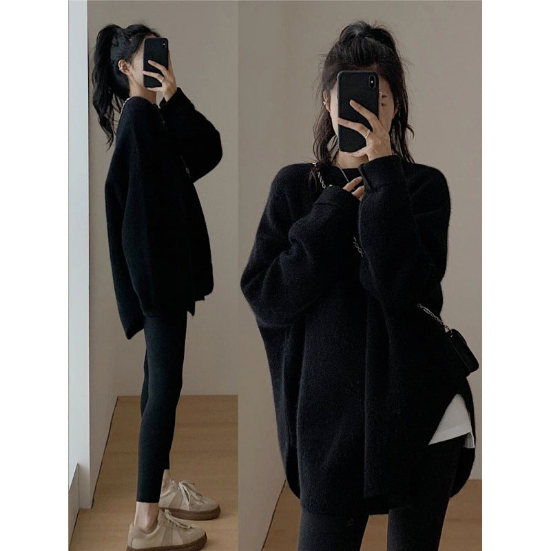 Dame Cozy Oversized Genser laget av mykt materiale Skjora