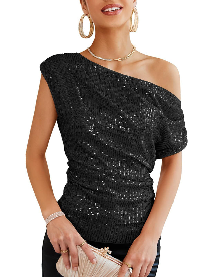 Dame skulderfri Glamour-T-skjorte Skjora