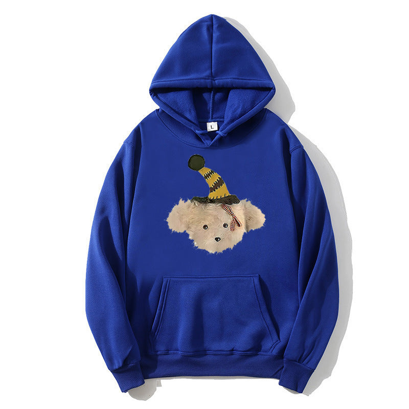 Damen Kapuzenpullover mit verspieltem Hundemotiv Skjora