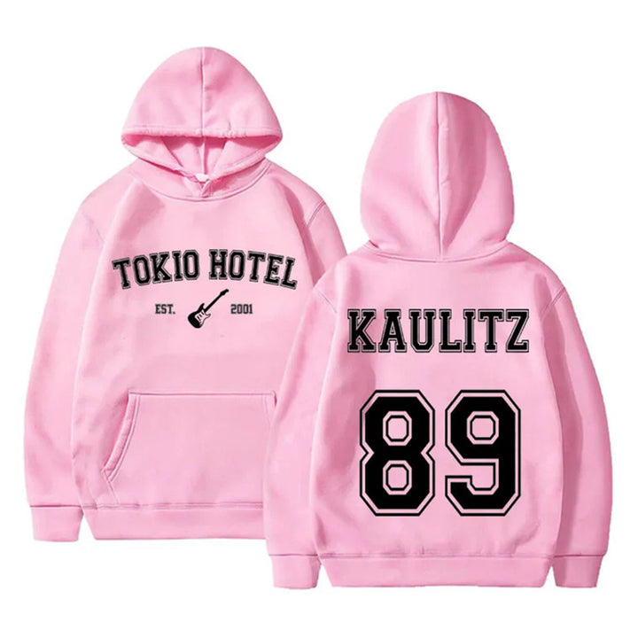 Women's hoodie with modern band design and comfortable fit Skjora