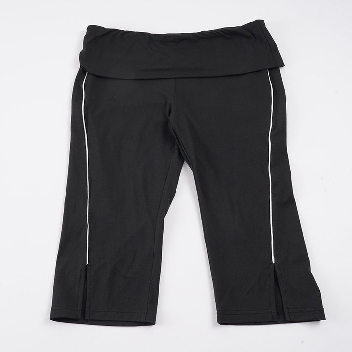Dame Sporty Capri-bukser med højt liv og sidet lynlås Skjora