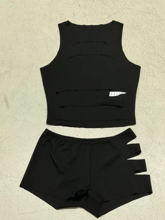 Dame Sporty Set med stilige utskjæringer Skjora