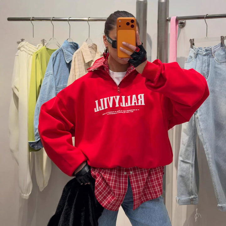 Kvinnesporty zip-genser i uformell design Skjora