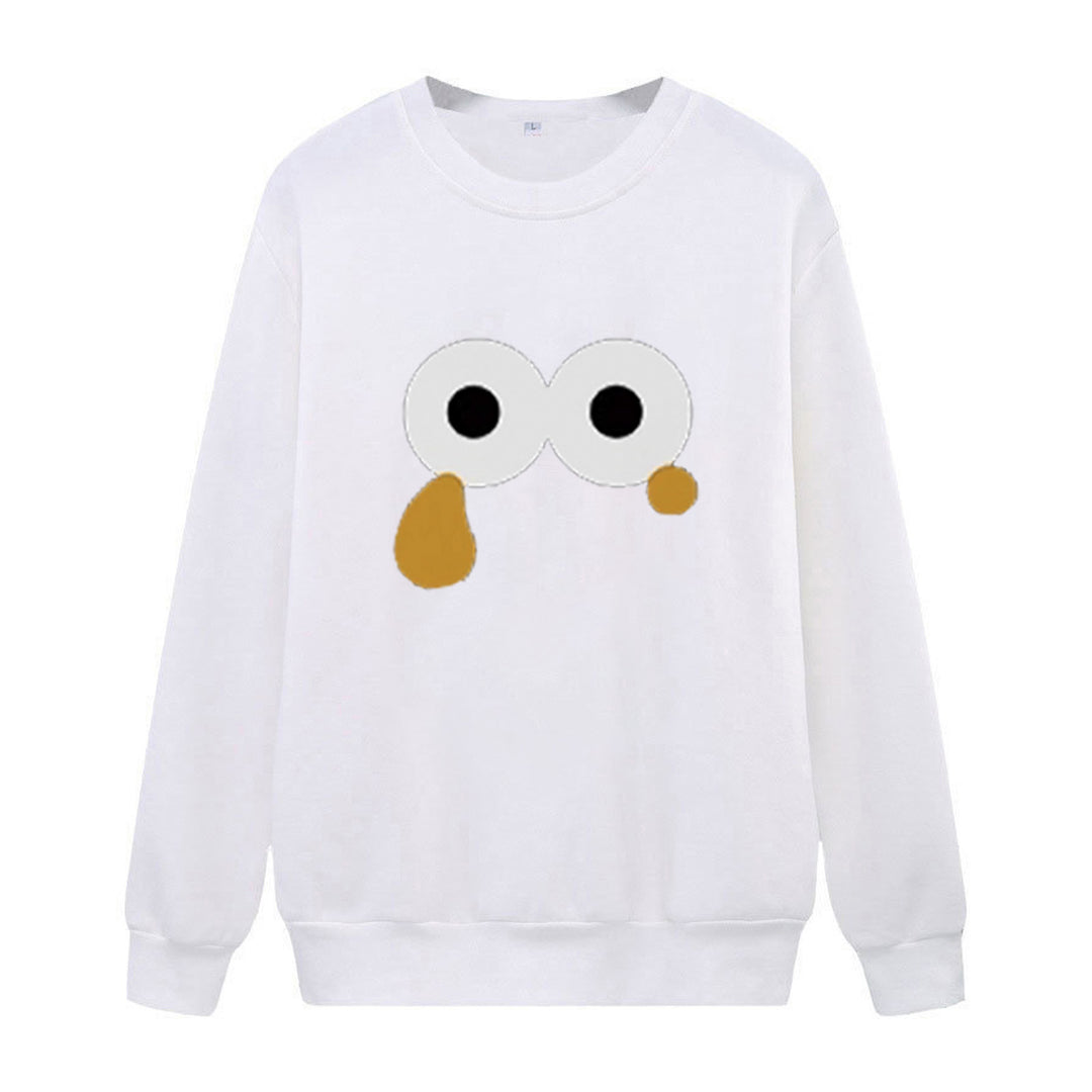 Damegen Sweatshirt med unikt tegneseriemotiv Skjora