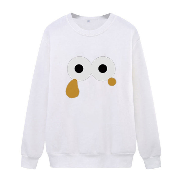 Damegen Sweatshirt med unikt tegneseriemotiv Skjora