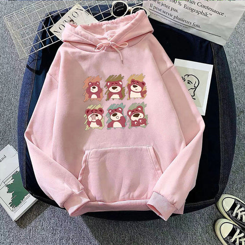 Ladies' Hoodie with Animal Cartoon Design Skjora