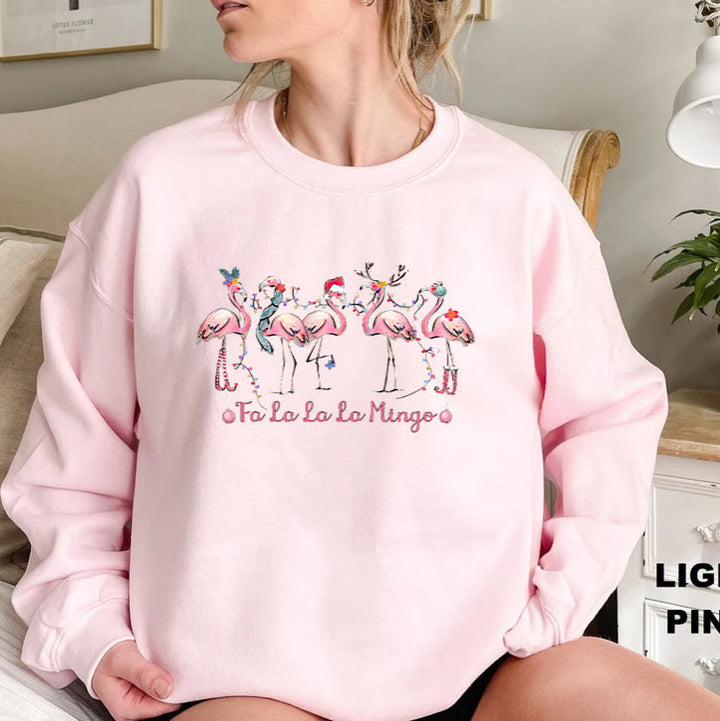 Damegenser med original flamingo-motiv og avslappet snitt Skjora