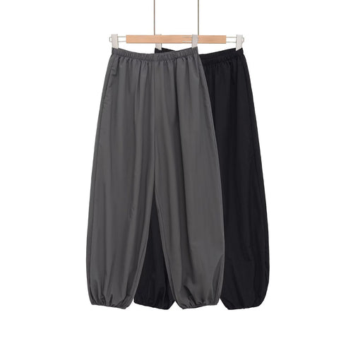 Dame Sporty Sweatpants med elastisk midje og vide ben Skjora