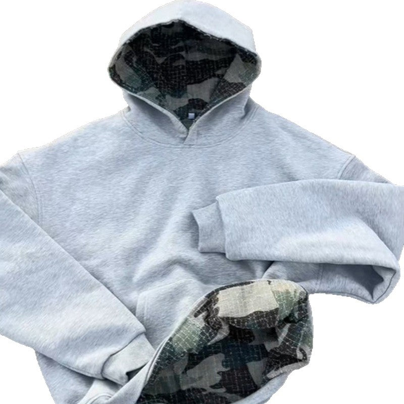 Kvinne hoodie med kamuflert fôret innside Skjora