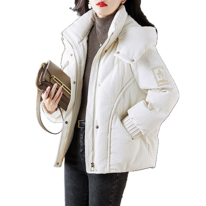 Dames oversized quilted jakke med praktisk hette-design Skjora