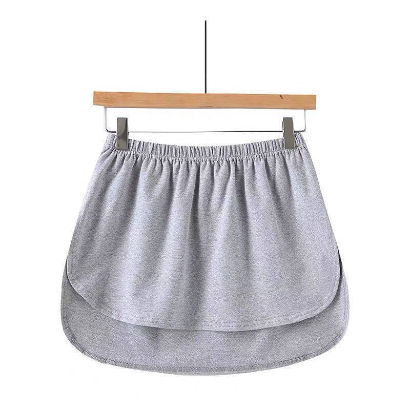 Dame uformell Jersey-skjørt med elastisk liv og trendy stripe mønster Skjora