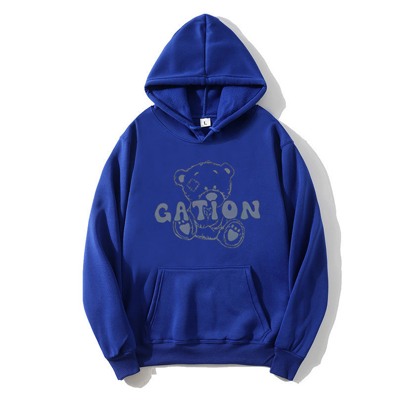 Damen Kapuzenpullover mit süßem Bärenmotiv Skjora