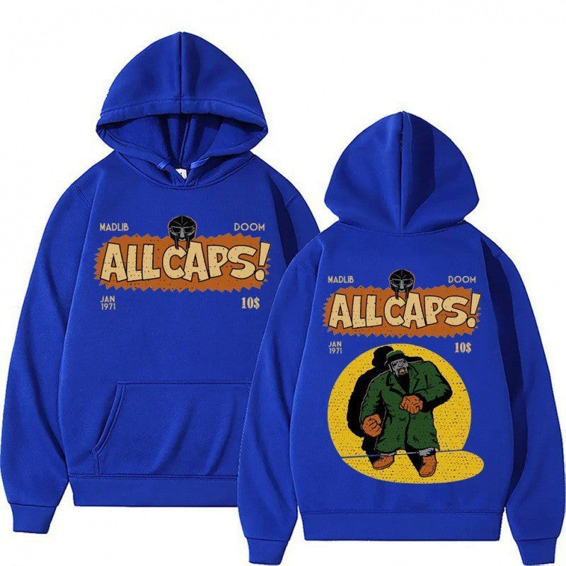Dame hoodie med kreativt komikktrykk Skjora