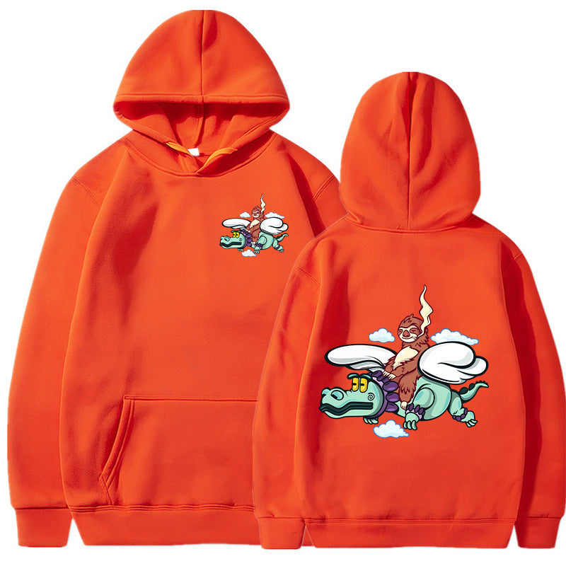 Dame hoodie med kreativt grafisk design og høy kvalitet interiør Skjora