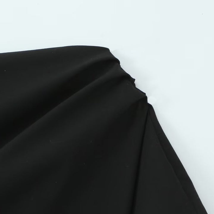 Damer asymmetrisk cocktailkjole med drapert design Skjora