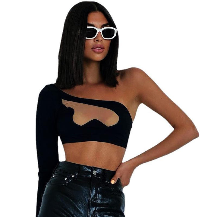Damer asymmetrisk Cut-Out Skjorte Skjora