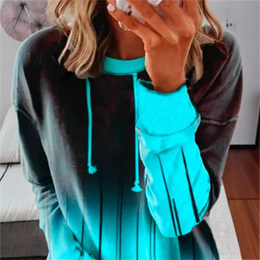 Kvinnehettegenser med stilfull gradient og unikt design Skjora