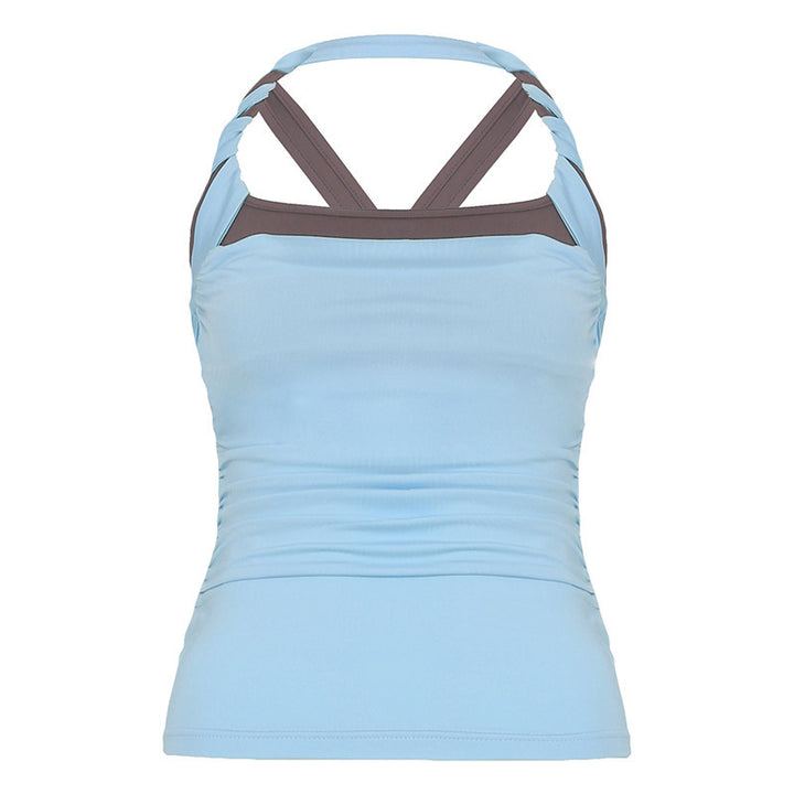 Damer Sporty Tanktop med moderne stroppesdesign og figursylende snitt Skjora