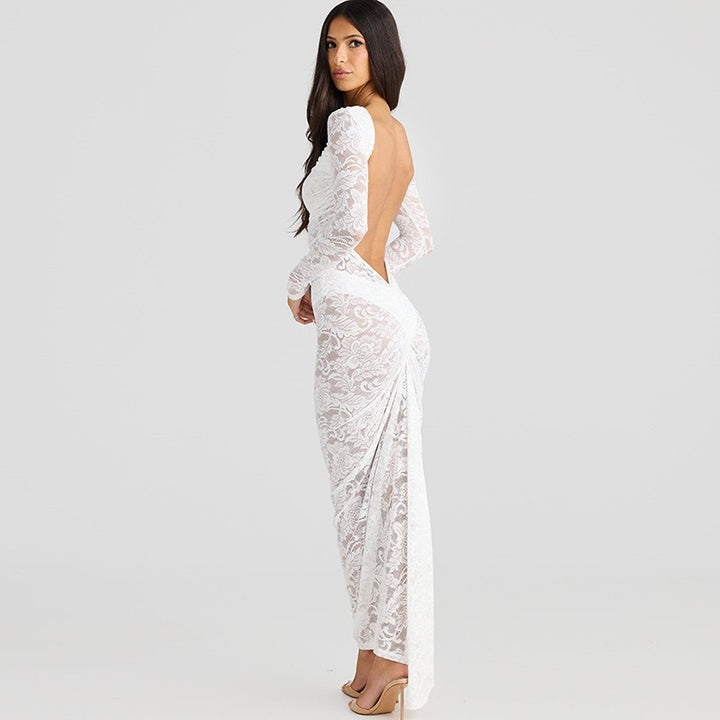 Damer Elegant blondkjole med lang arm Skjora