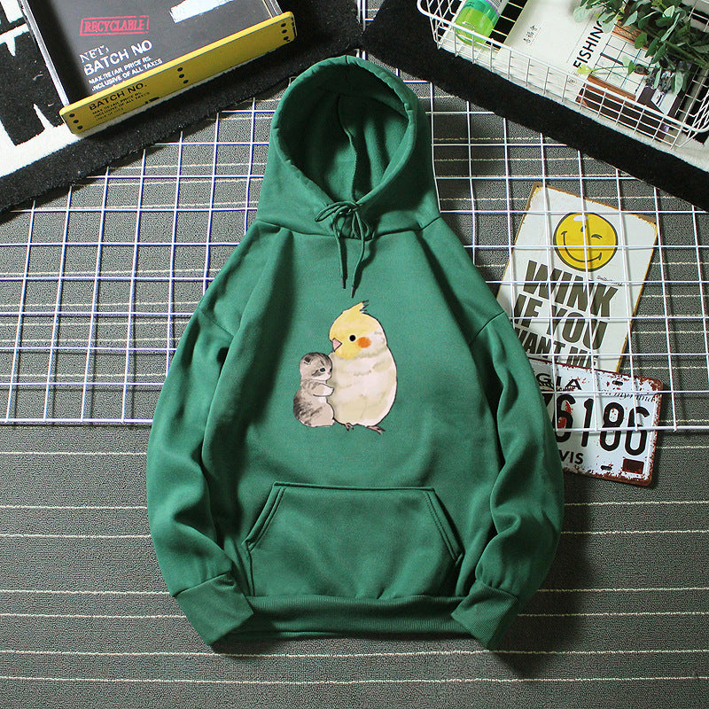 Damen Kapuzenpullover mit tierischem Motiv Skjora