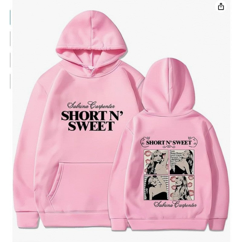 Damehoodie med unikt komisk design og kunstnerisk trykk Skjora