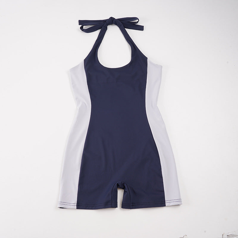 Women's Sporty Swimsuit with Elegant Halter Design Skjora