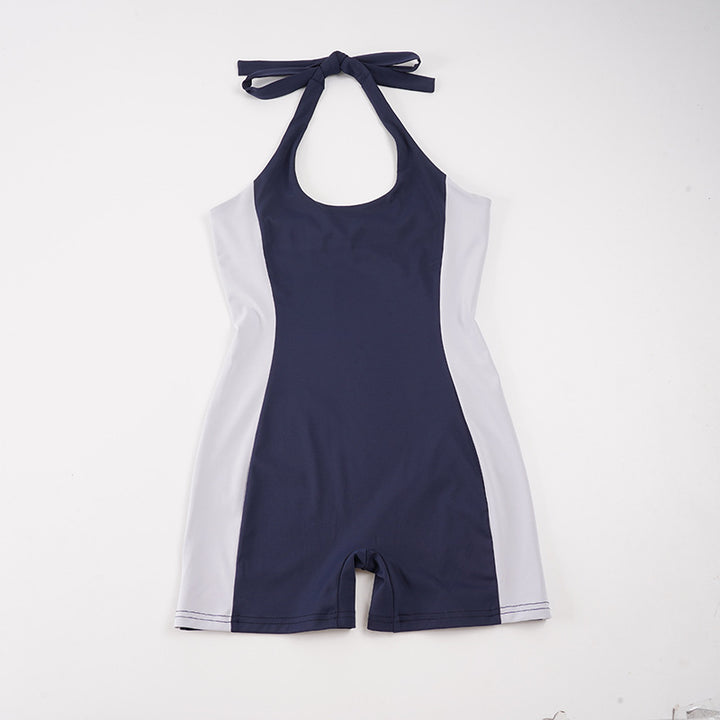 Women's Sporty Swimsuit with Elegant Halter Design Skjora