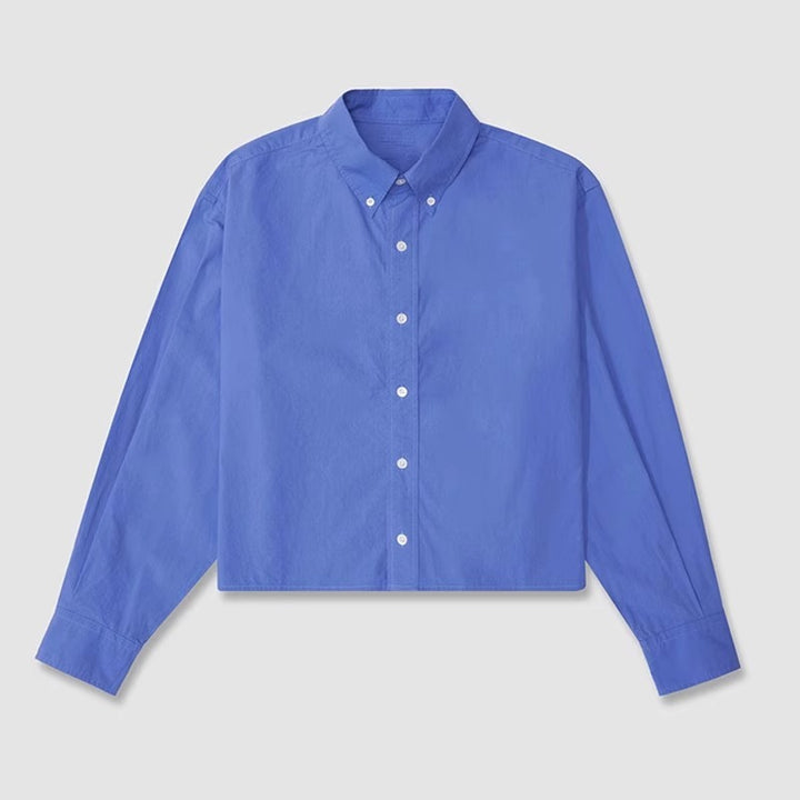 Dame kortermet skjortejakke med oversized snitt Skjora