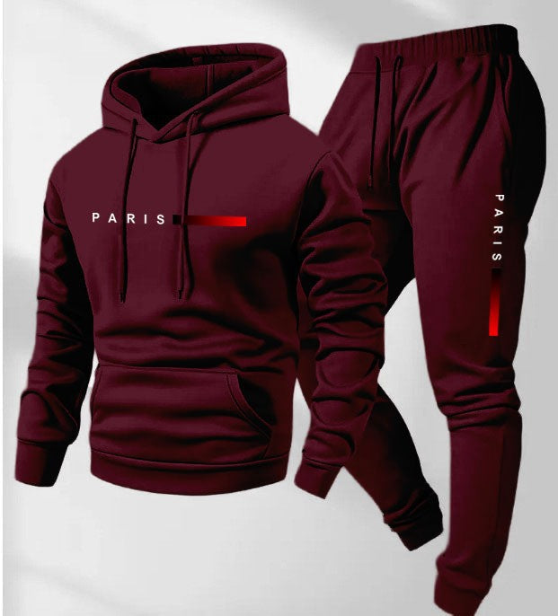 Damegenser og joggebukse sett med moderne Paris-design Skjora