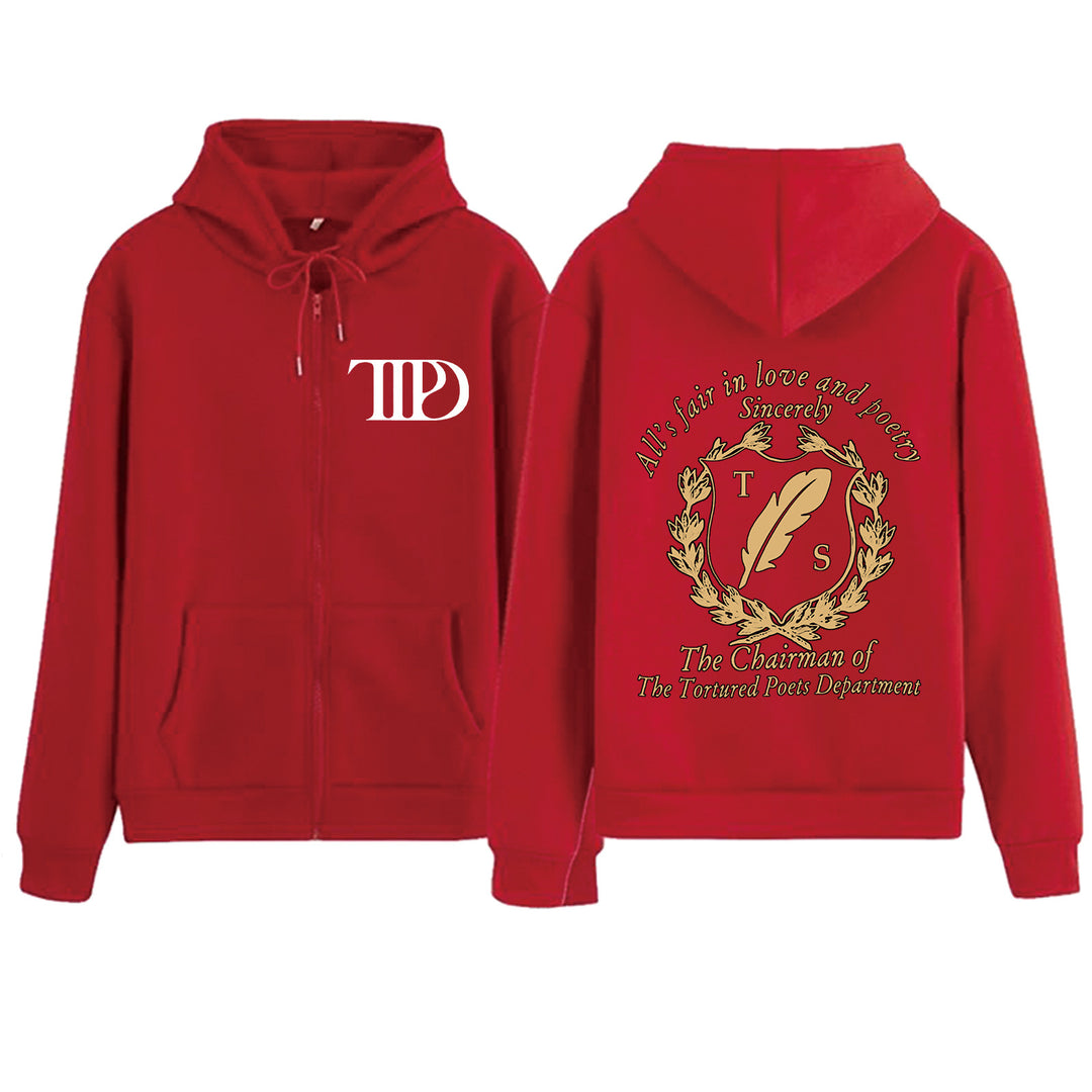 Kvinne fleece hettejakke med unikt design og komfortabel passform Skjora