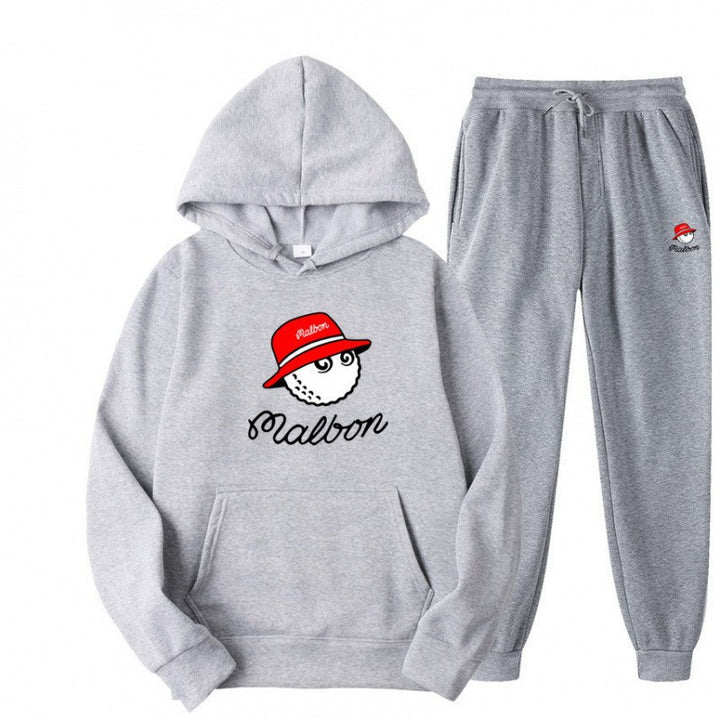 Dame hoodie sett for kvinner med leken grafisk design og praktiske lommer Skjora