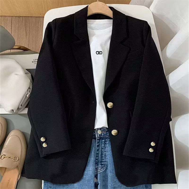 Dames elegant blazer med dobbelt knapplist Skjora