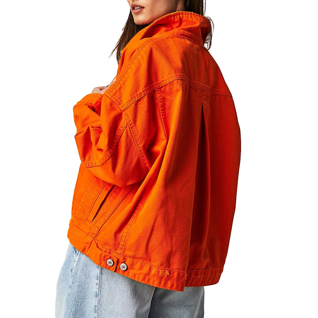 Damer casual oversized denim-jakke Skjora